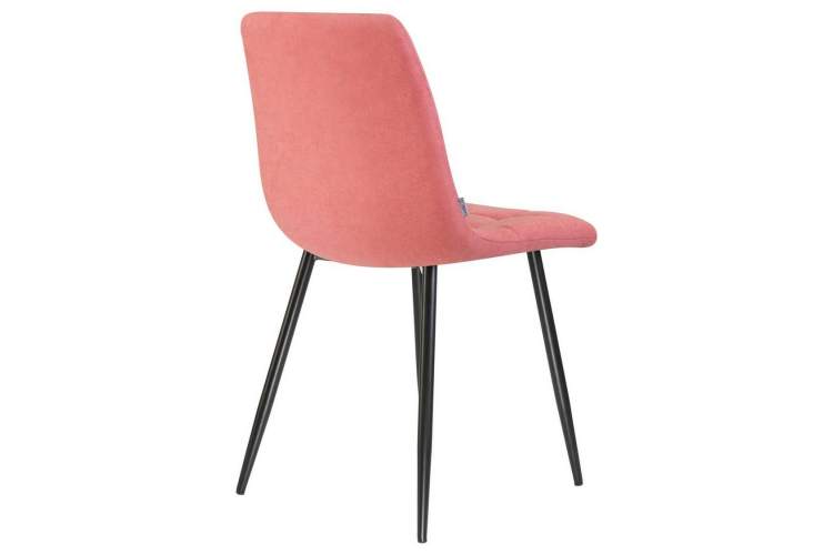 Стул обеденный DOBRIN ALEX, черные матовые ножки, розовая ткань (UF860-05B)-3