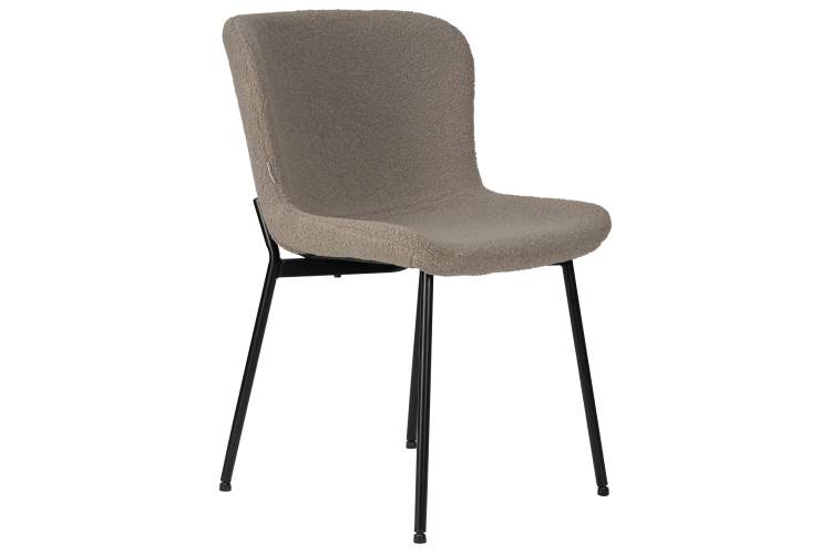 Набор 4 шт Стул обеденный DOBRIN MILO, черные ножки, бежевый букле (UF992-04)-2