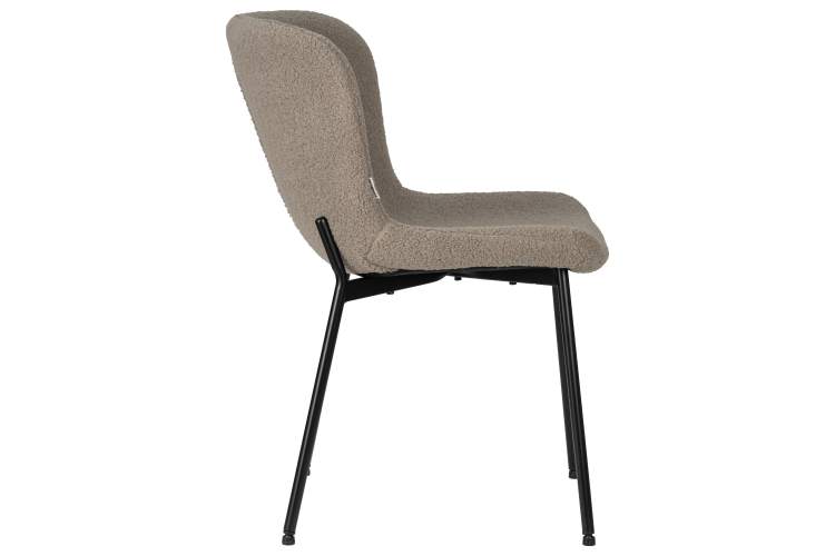 Набор 4 шт Стул обеденный DOBRIN MILO, черные ножки, бежевый букле (UF992-04)-3