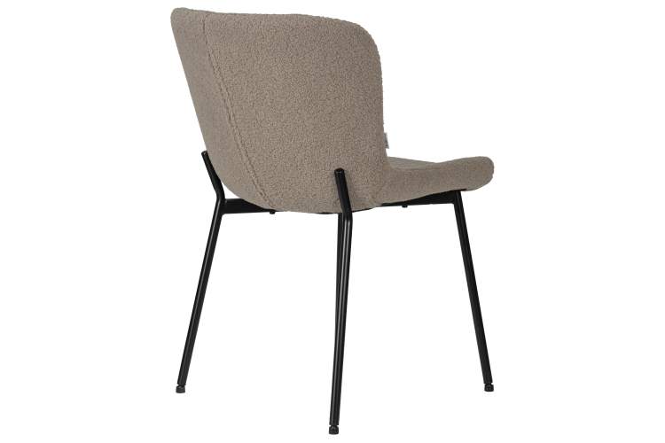 Набор 4 шт Стул обеденный DOBRIN MILO, черные ножки, бежевый букле (UF992-04)-4