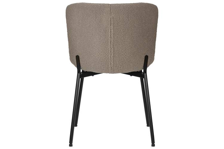 Набор 4 шт Стул обеденный DOBRIN MILO, черные ножки, бежевый букле (UF992-04)-5