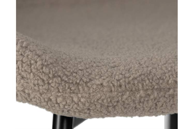 Набор 4 шт Стул обеденный DOBRIN MILO, черные ножки, бежевый букле (UF992-04)-8