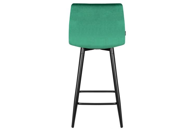 Стул полубарный DOBRIN OLIVIA, черные матовые ножки, зелёный велюр (108-64)-4
