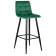 Набор 2 шт Стул барный DOBRIN NICOLE, черные матовые ножки, зелёный велюр (108-64)