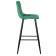 Набор 2 шт Стул барный DOBRIN NICOLE, черные матовые ножки, зелёный велюр (108-64)