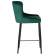 Набор 2 шт Стул полубарный DOBRIN CHRISTIAN'65, черные ножки, зеленый велюр (V108-64)