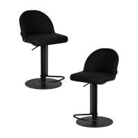 Набор 2 шт Стул барный DOBRIN OLIVER, черная ткань (SLR-10)