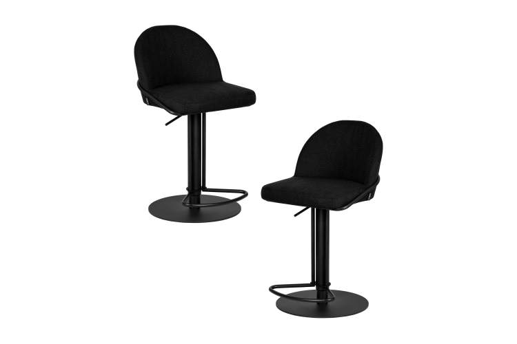 Набор 2 шт Стул барный DOBRIN OLIVER, черная ткань (SLR-10)