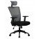 Офисное кресло для персонала NIXON, чёрный, серая сетка