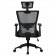 Офисное кресло для персонала NIXON, чёрный, серая сетка