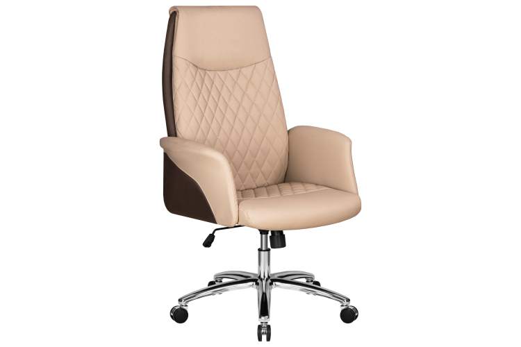 Офисное кресло для руководителей DOBRIN LEONARD, коричнево-бежевый