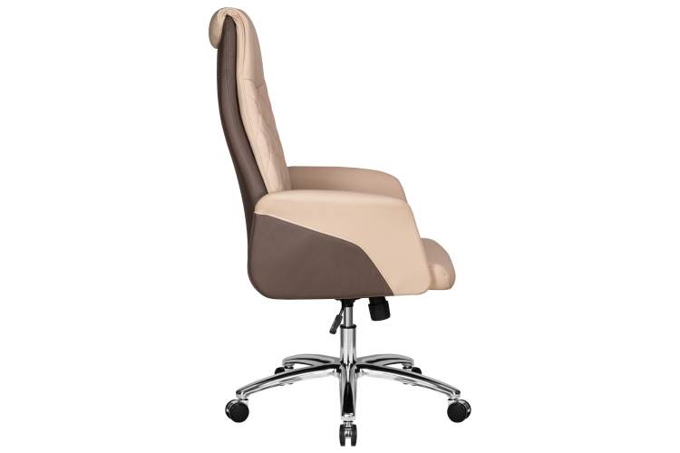 Офисное кресло для руководителей DOBRIN LEONARD, коричнево-бежевый-2