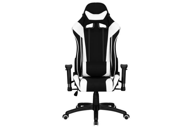 Кресло игровое DOBRIN DALLAS, черно-белая ткань-5