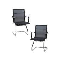 Набор 2 шт Офисное кресло для посетителей DOBRIN CODY MESH, чёрный