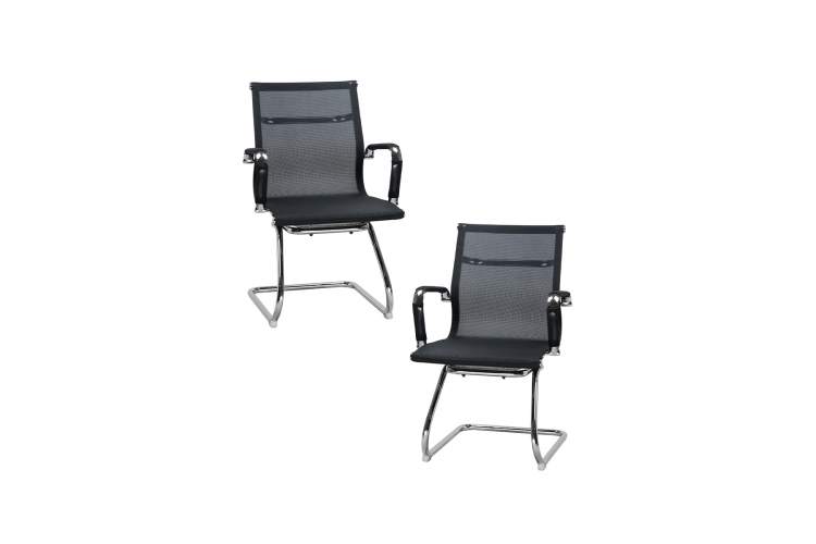 Набор 2 шт Офисное кресло для посетителей DOBRIN CODY MESH, чёрный