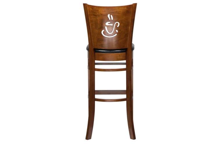 Стул барный DOBRIN JERRY BAR, шоколад, чёрный-2