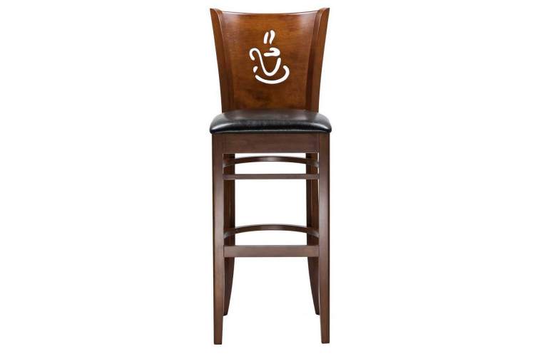 Стул барный DOBRIN JERRY BAR, шоколад, чёрный-3