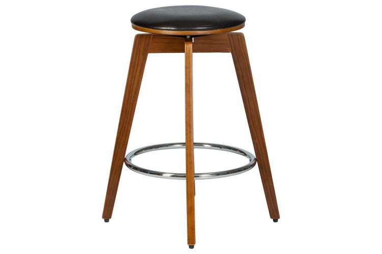 Табурет полубарный DOBRIN TOM'66, цвет черный глянец PU ABD 002-1