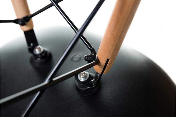 Стул обеденный DOBRIN DAW, ножки светлый бук, цвет сиденья чёрный-7