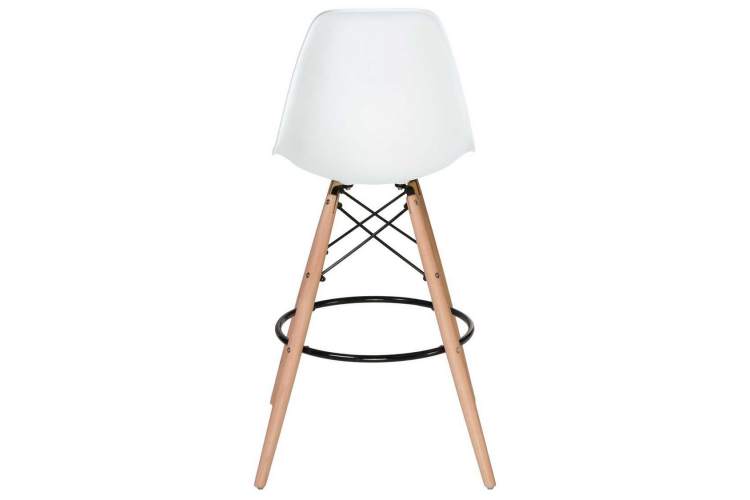 Стул барный LMZL-PP623G, ножки светлый бук, цвет сиденья белый-4