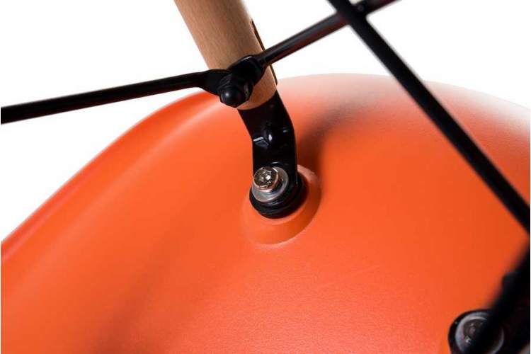 Стул обеденный LMZL-PP623, ножки светлый бук, цвет сиденья оранжевый-7