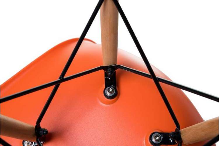 Стул обеденный LMZL-PP623, ножки светлый бук, цвет сиденья оранжевый-8