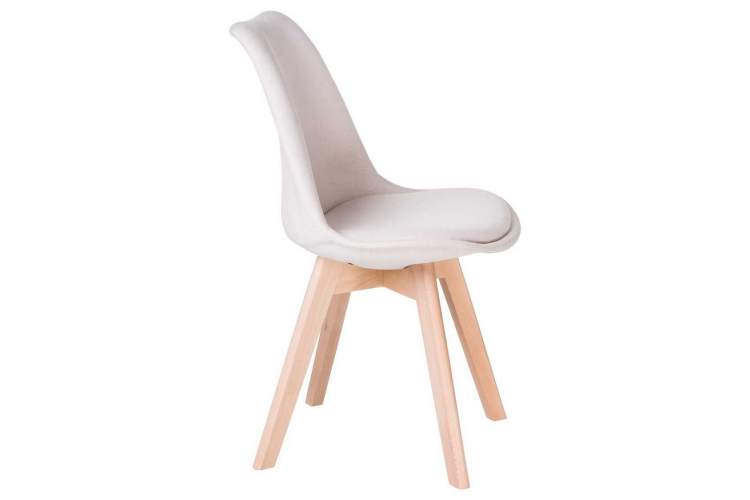 Стул обеденный LMZL-PP635-1, ножки светлый бук, цвет сиденья кремовый-2