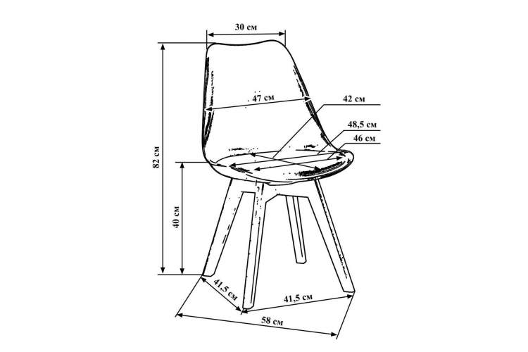 Стул обеденный LMZL-PP635-1, ножки светлый бук, цвет сиденья кремовый-6