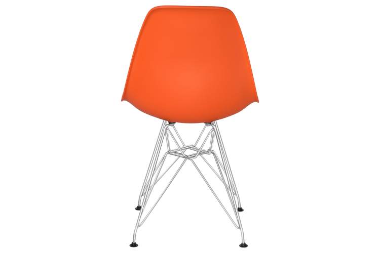 Набор 4 шт Стул обеденный DOBRIN DSR, ножки хром, цвет оранжевый (O-02)-5