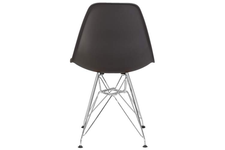 Набор 4 шт Стул обеденный DOBRIN DSR, ножки хром, цвет тёмно-серый (GR-04)-5