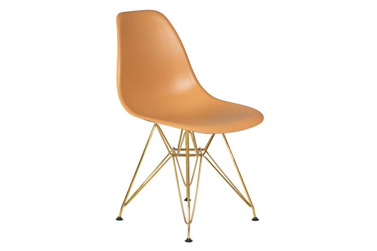 Набор 4 шт Стул обеденный DOBRIN DSR, ножки золотые, цвет персиковый (NX-Y-06)-2