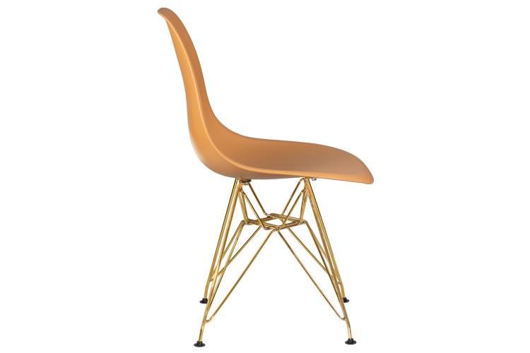 Набор 4 шт Стул обеденный DOBRIN DSR, ножки золотые, цвет персиковый (NX-Y-06)-3