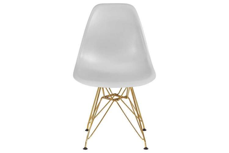 Стул обеденный DOBRIN DSR, ножки золотые, цвет светло-серый (GR-01)-5