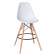 Набор 2 шт Стул барный DOBRIN DSW BAR, ножки светлый бук, цвет сиденья белый (W-02)