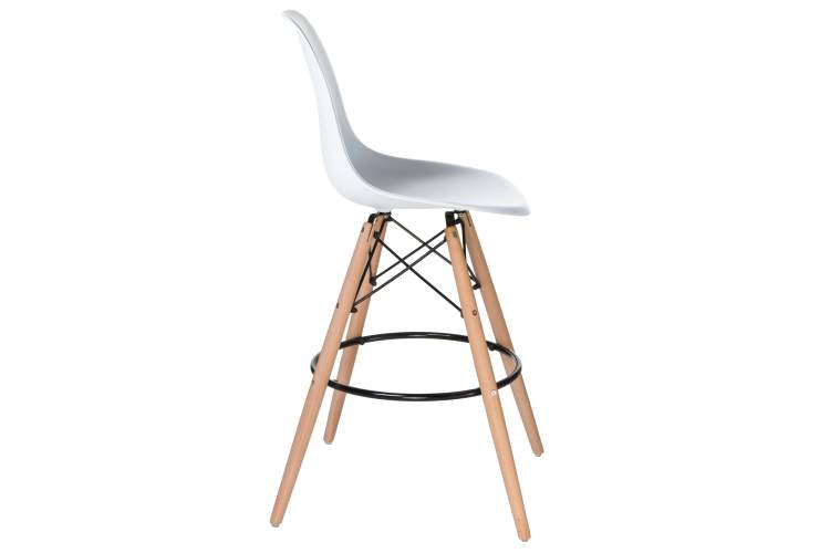 Набор 2 шт Стул барный DOBRIN DSW BAR, ножки светлый бук, цвет сиденья белый (W-02)-3