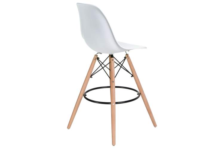 Набор 2 шт Стул барный DOBRIN DSW BAR, ножки светлый бук, цвет сиденья белый (W-02)-4