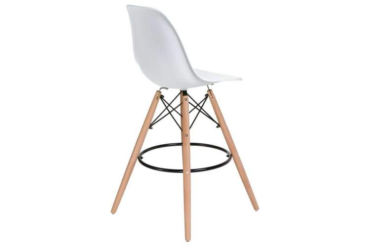 Стул барный DOBRIN DSW BAR, ножки светлый бук, цвет сиденья белый (W-02)-3