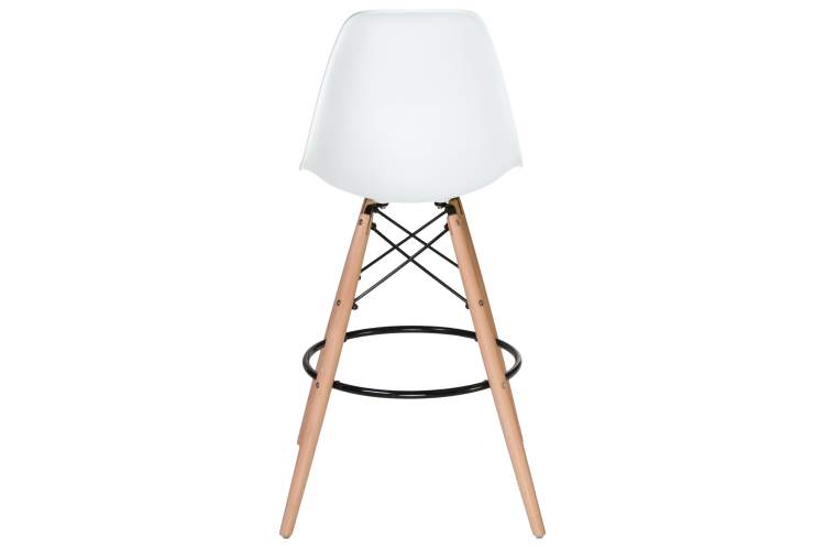 Набор 2 шт Стул барный DOBRIN DSW BAR, ножки светлый бук, цвет сиденья белый (W-02)-5