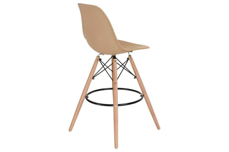 Стул барный DOBRIN DSW BAR, ножки светлый бук, цвет сиденья бежевый (GR-03)-3