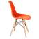 Набор 4 шт Стул обеденный DOBRIN DSW, ножки светлый бук, цвет оранжевый (O-02)
