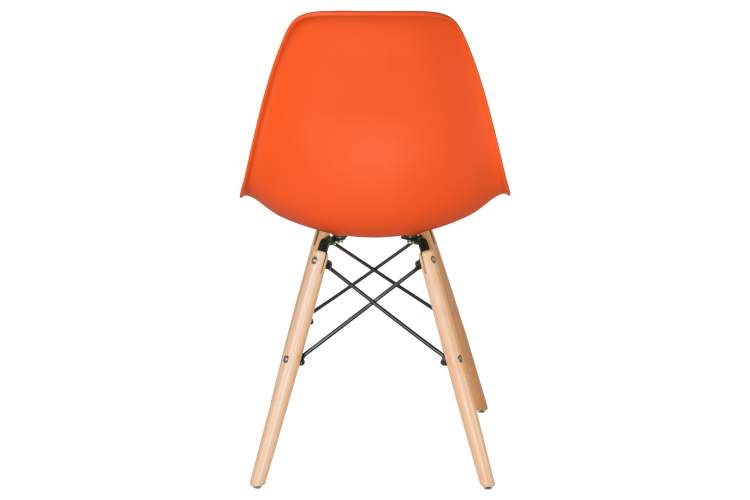 Набор 4 шт Стул обеденный DOBRIN DSW, ножки светлый бук, цвет оранжевый (O-02)-6
