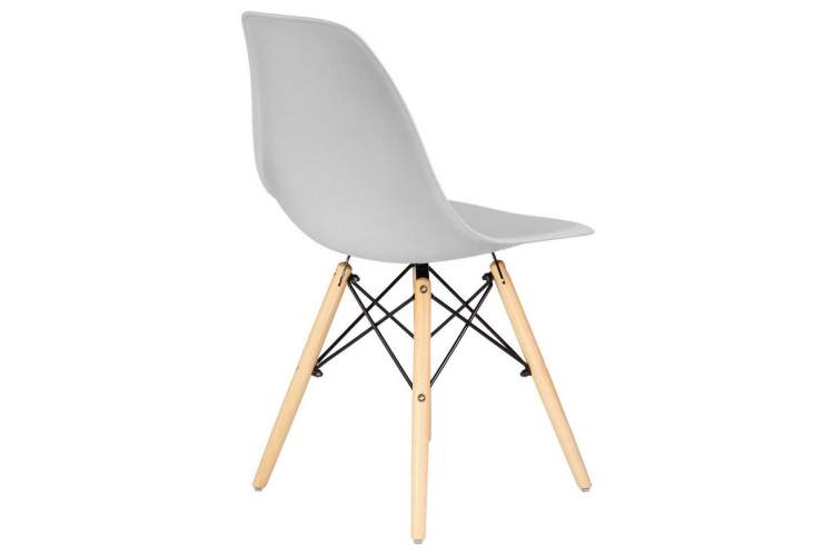 Стул обеденный DOBRIN DSW, ножки светлый бук, цвет светло-серый (GR-01)-3