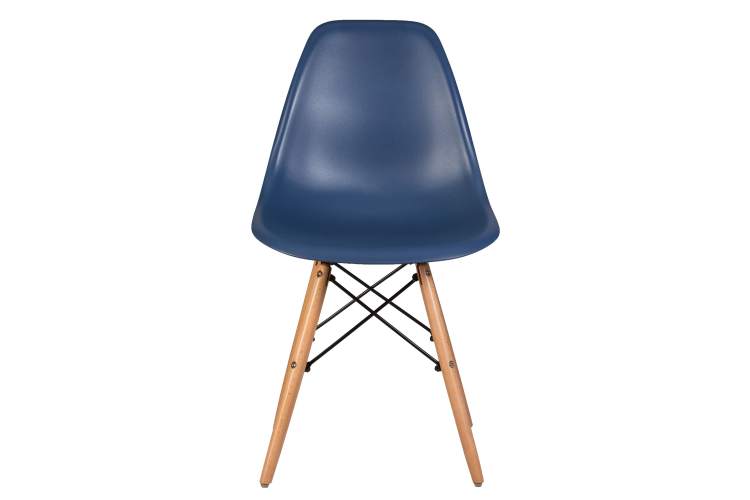 Набор 4 шт Стул обеденный DOBRIN DSW, ножки светлый бук, цвет тёмно-синий (BE-12)-6