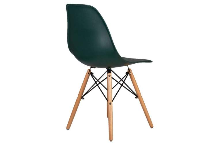 Стул обеденный DOBRIN DSW, ножки светлый бук, цвет тёмно-зеленый (G-13)-3