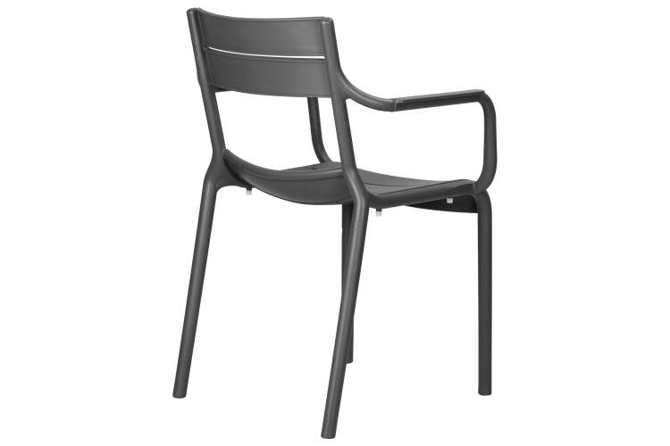 Набор 4 шт Стул обеденный DOBRIN TIM ARM, темно-серый (GR-04)-4