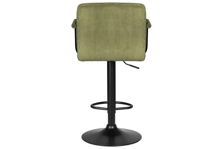 Стул барный DOBRIN KRUGER ARM BLACK, зеленый вельвет (LAR-E2041-7)-4