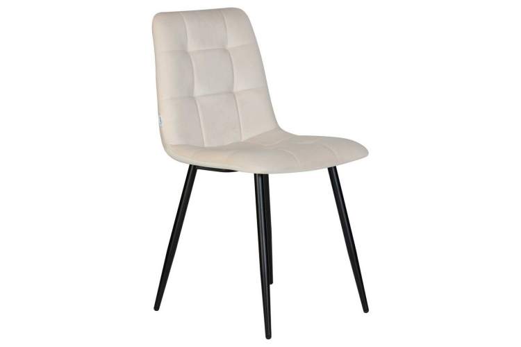 Стул обеденный DOBRIN CHILLY, Кремовый Holland 05, основание черное-2