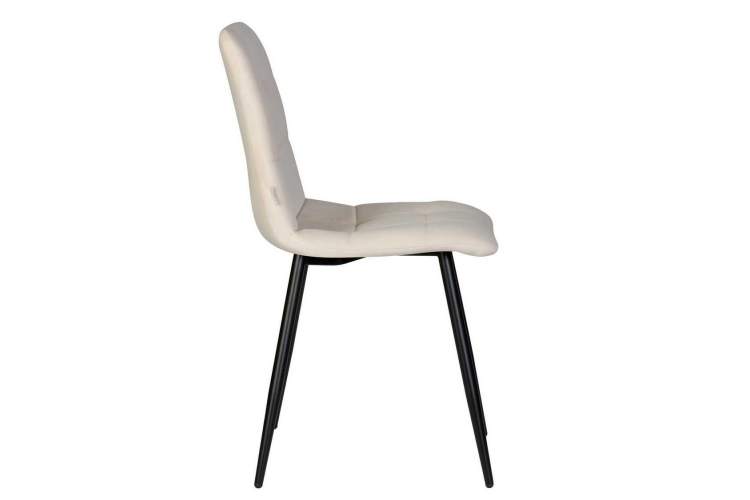 Стул обеденный DOBRIN CHILLY, Кремовый Holland 05, основание черное-3