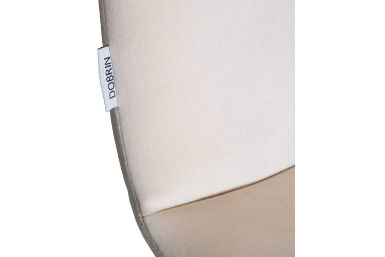 Стул обеденный DOBRIN CHILLY, Кремовый Holland 05, основание черное-9