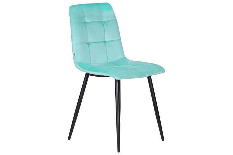 Стул обеденный DOBRIN CHILLY, Мятный Holland 50, основание черное-1
